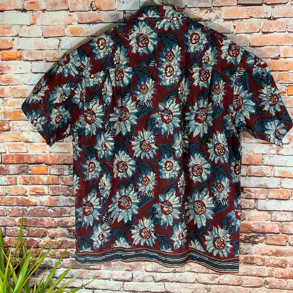 NWT BLEU by Arrow Hawaiian Shirt In Large🌺 - Picture 3 of 8